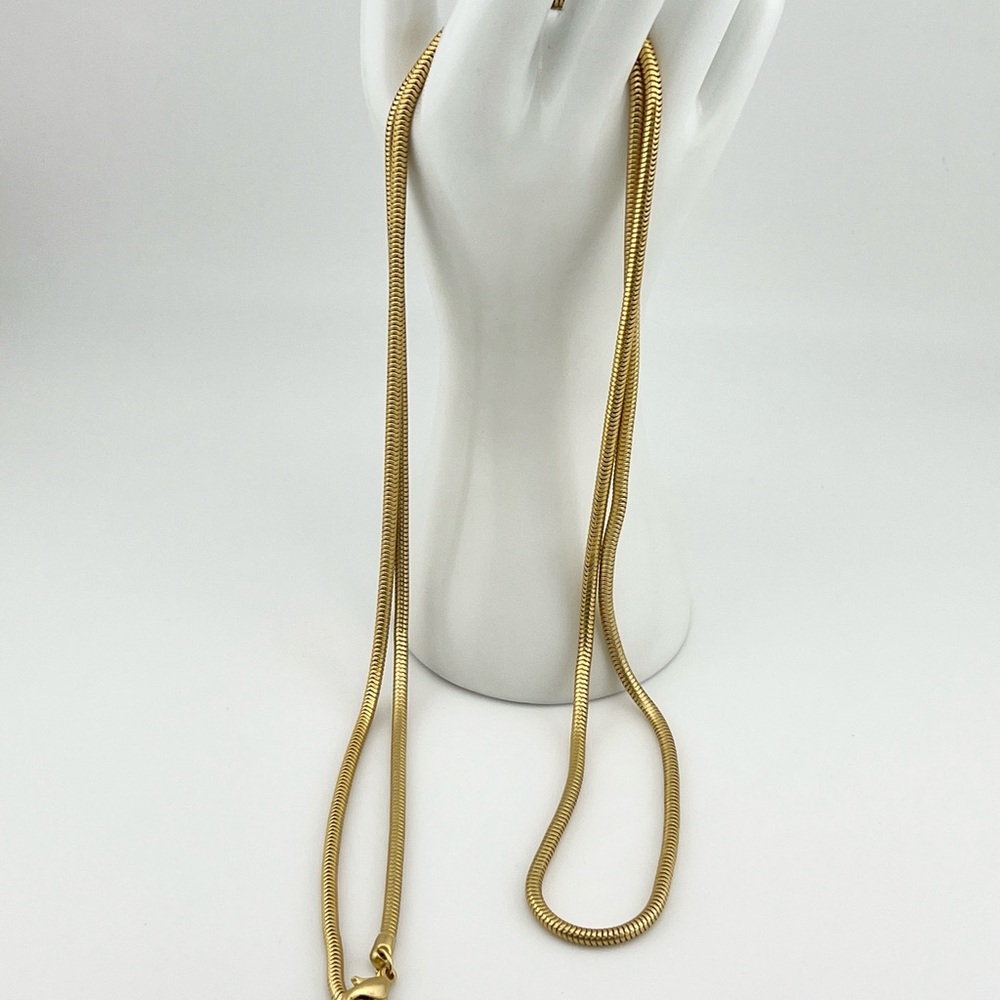 Vintage 1980s Gold Toned Snake Chain Belt